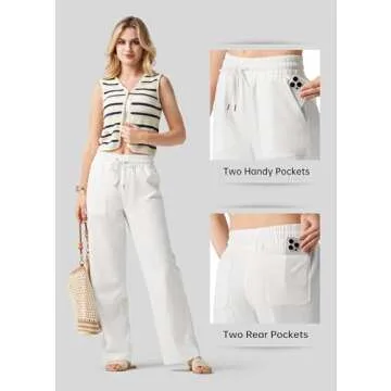 Willit Women Linen Pants: Stylish & Comfortable Summer Wear