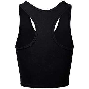 Racerback Crop Tank Tops - Stylish Cotton Comfort
