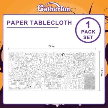 Halloween Activity Poster for Creative Fun at Parties