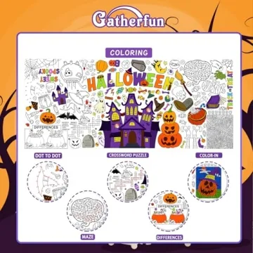 Halloween Activity Poster for Creative Fun at Parties