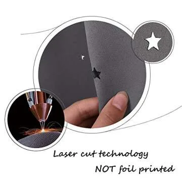 NICETOWN Hollow Star Blackout Curtain - Magic Night Sky Twinkle Star Nap Time Essential Kids Bedroom Window Curtain Drapery for Kids Room/Baby Nursery (Grey, 1 Panel, W52 x L63-inches)