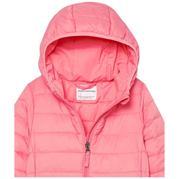Amazon Essentials Girls and Toddlers' Lightweight Water-Resistant Packable Hooded Puffer Jacket