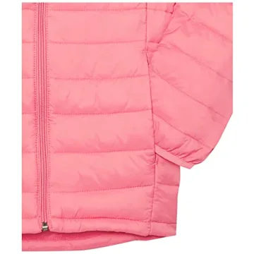 Amazon Essentials Girls and Toddlers' Lightweight Water-Resistant Packable Hooded Puffer Jacket