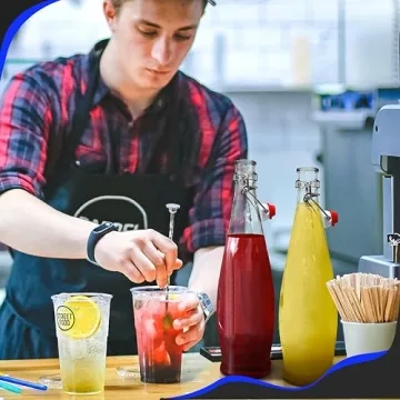 Nevlers Elegant 33 Oz Swing Top Glass Bottles Set