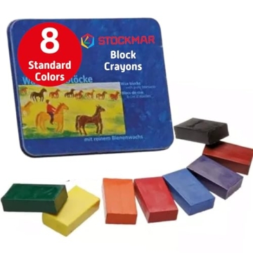 STOCKMAR Waterproof Beeswax Block Crayons for Creative Fun