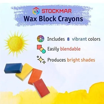 STOCKMAR Waterproof Beeswax Block Crayons for Creative Fun