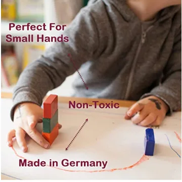 STOCKMAR Waterproof Beeswax Block Crayons for Creative Fun