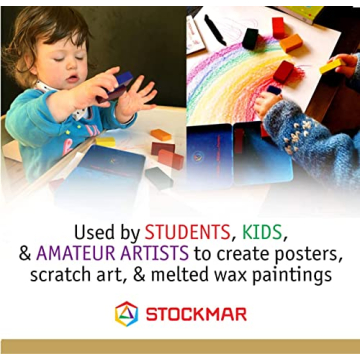 STOCKMAR Waterproof Beeswax Block Crayons for Creative Fun
