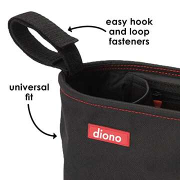 Diono Buggy Buddy Universal Stroller Organizer with Cup Holders