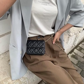Trendy Mini Chain Waist Bag for Women Fashion Accessories