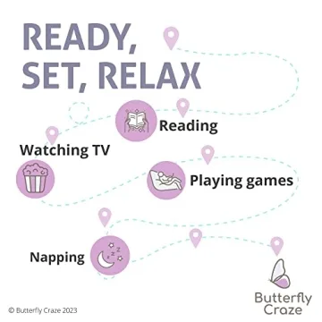 Butterfly Craze Bean Bag Chair Cover for Kids Donatable Loungers