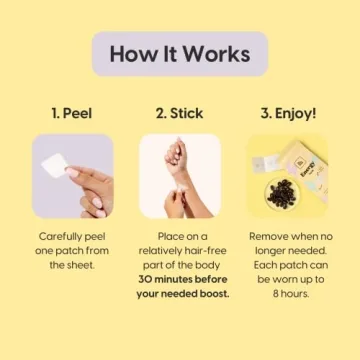 Energy Boosting Patches with Caffeine for Daily Wellness