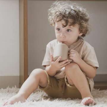 KIDSco Silicone Sippy & Training Cup for Kids, 5oz