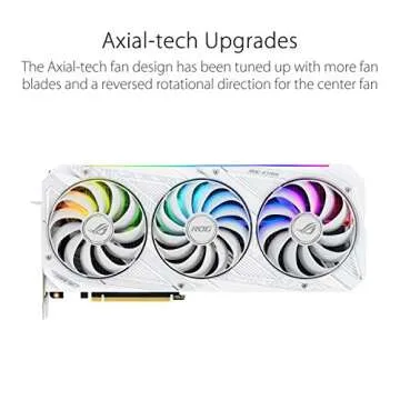 ASUS ROG STRIX NVIDIA GeForce RTX™ 3090 White OC Edition Gaming Graphics Card (PCIe 4.0, 24GB GDDR6X, HDMI 2.1, DisplayPort 1.4a, White color scheme, Axial-tech Fan Design, 2.9-slot, Super Alloy Power