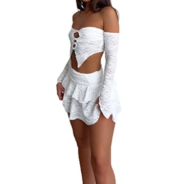 Women Sexy Two Piece Skirt Set for Stylish Nights Out