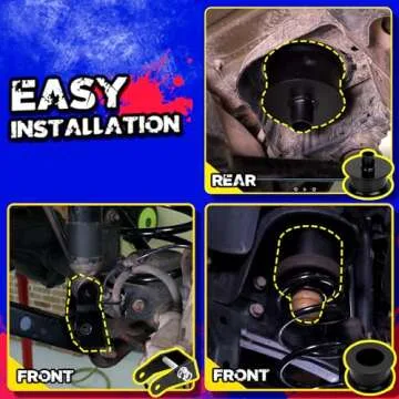 KSP 3"Front and 3"Rear Full Suspension Lift Kits with Shock Extenders fit for 2007-2018 Wrangler JK 2WD 4WD, Such as Editions Rubicon/Unlimited/Sahara/Sports and More（Black)