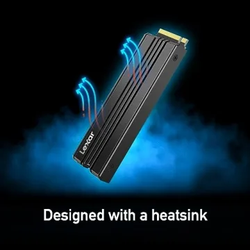 Lexar 4TB NM790 SSD with Heatsink PCIe Gen4 NVMe M.2 2280 Internal Solid State Drive, Up to 7400/6500 MB/s Read/Write, Compatible with PS5, for Gamers and Creators, Black (LNM790X004T-RN9NU)