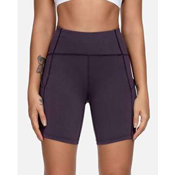 QUEENIEKE Sports Shorts 4.5“/6" Inseam High Waist 3-Pocket Running Shorts for Women 70822