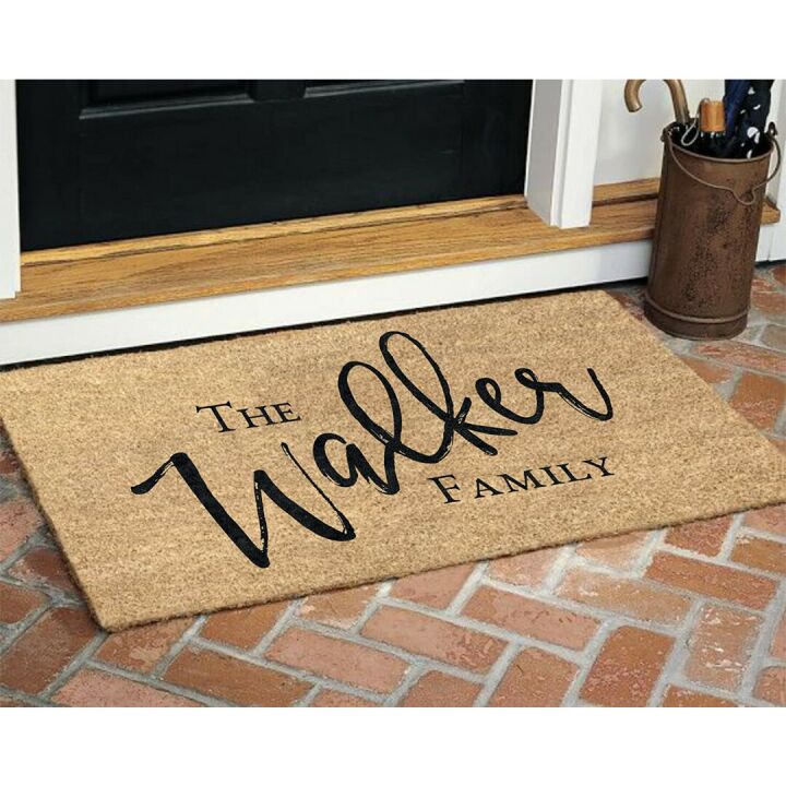 Personalized Coir Doormat - Custom Family Name
