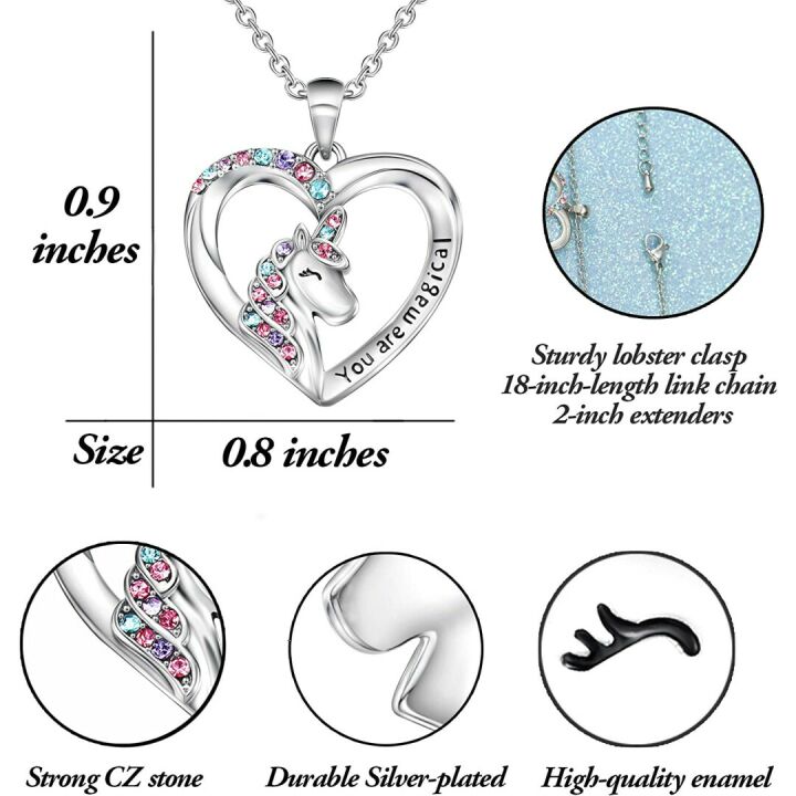 Magical Shonyin Unicorn Necklace with CZ Pendant