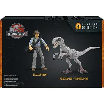 Mattel Jurassic World III Action Figure Set with Dr. Alan Grant