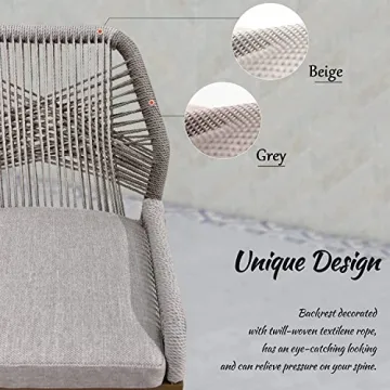 PURPLE LEAF Counter Height Bar Stools Set of 4 Rattan Chair Boho Wicker Metal Counter Stools with Back and Footrest Patio Seating Modern Garden Pool Outdoor Barstools