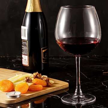 Giant Wine Glass Set of 2 - Oversized 750ml Glasses