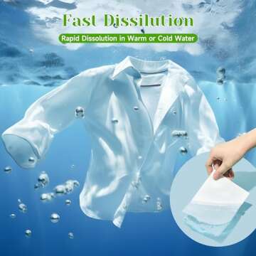 Laundry Detergent Sheets - Laundry Sheets Detergent No Plastic Recyclable Packaging,Washing Detergent Soap Strips for Home Dorm Travel Camping (L, 32 Load)