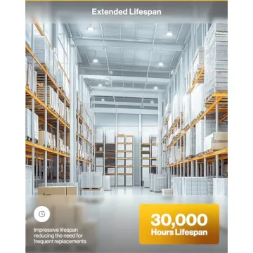 Sunco UFO LED High Bay Light, Plug & Play Lighting for Warehouse, 5000K Daylight, 150W, Power Cord Included, 19500 LM, 120VAC, IP65 Waterproof Shatterproof Fixture - UL Listed