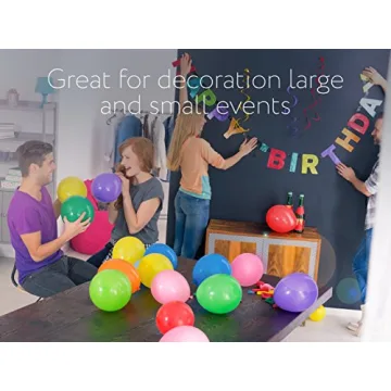 Dusico® 100 Pack Rainbow Latex Balloons for Celebrations