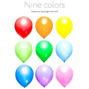 Dusico® 100 Pack Rainbow Latex Balloons for Celebrations