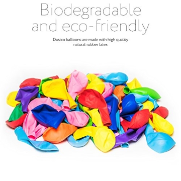 Dusico® 100 Pack Rainbow Latex Balloons for Celebrations