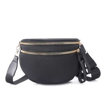 Stylish Crossbody Bum Bag for Women with Adjustable Strap