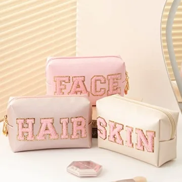 Stylish Vorey 3PCS Makeup Bag Set for Travel