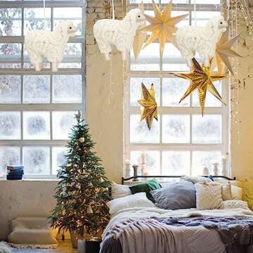 Jenaai Felt Sheep Christmas Ornaments – Adorable Farm Decor