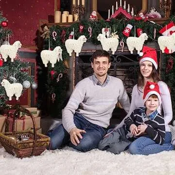 Jenaai Felt Sheep Christmas Ornaments – Adorable Farm Decor