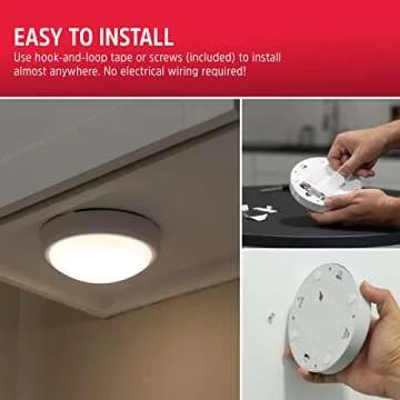 Energizer LED Tap Light - Battery Operated, Wireless Puck Lights