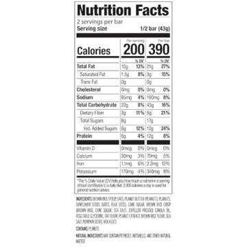 PROBAR - MEAL Bar, Peanut Butter, Non-GMO, Gluten-Free, Healthy, Plant-Based, Whole-Food Ingredients, Natural Energy (12 Count)