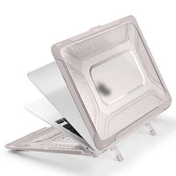Durable MacBook Protective Case with Ergonomic Kickstand