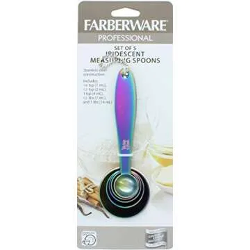 Unique Iridescent Measuring Spoons by Farberware