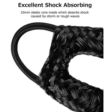 Premium Bungee Boat Dock Line - 4 Pack for All Boats