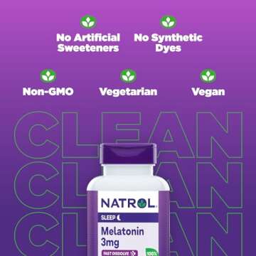 Natrol Melatonin 3 mg Fast Dissolve, 150 Strawberry Tablets