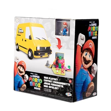 Super Mario Van Playset with Mini Mario Figure for Kids
