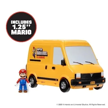 Super Mario Van Playset with Mini Mario Figure for Kids