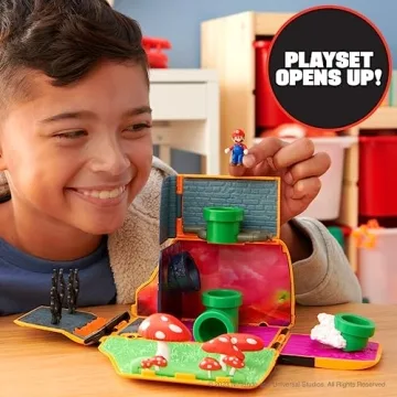 Super Mario Van Playset with Mini Mario Figure for Kids