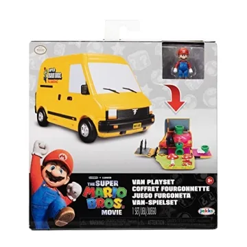 Super Mario Van Playset with Mini Mario Figure for Kids