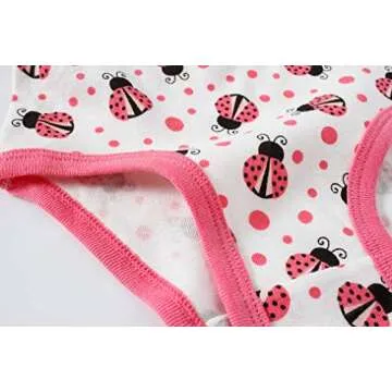 Boboking Soft Cotton Panties for Girls (Pack of 6) - Ages 6-7