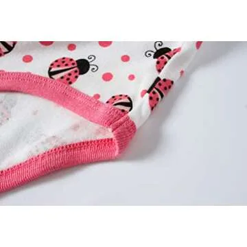 Boboking Soft Cotton Panties for Girls (Pack of 6) - Ages 6-7