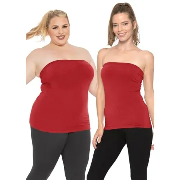 Stylish Women's Cotton Tube Top Red for Everyday Wear