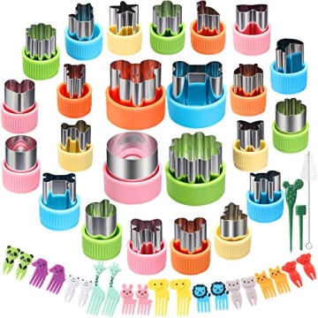 Fun 24 pcs Vegetable Cutter Set for Kids Meals
